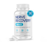 Nerve Recovery Max bottle front, daily nerve support in view.