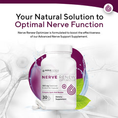 NERVE RENEW Optimizer label detail shows stabilized R-ALA.
