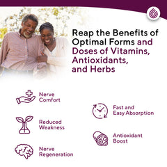 NERVE RENEW Optimizer pouring capsules into a hand.