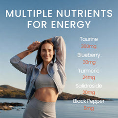 NEUMINA bottle pour demonstrates serving size for daytime energy.