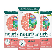Neuriva Original packaging front view showing the product line and branding for focus and memory.