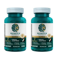 NEURIVA Ultra bottle label showing decaf brain health support