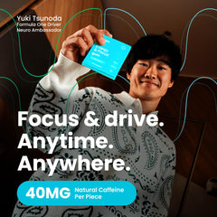 Neuro Energy Focus Gum pack back showing ingredients and nutrition