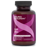 Neurobiologix DIM Pro bottle front view highlighting daily hormonal balance and energy support.