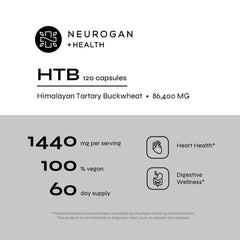Neurogan gluten-free certification label on HTB packaging.