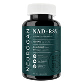 Neurogan NAD+ Resveratrol bottle cap close-up highlighting energy support and daily balance