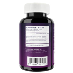 Close-up of Neurogan capsules highlighting vegan, non-GMO features