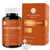 Neurogan Potent Epicatechin capsules bottle highlighting nitric oxide support for healthy blood flow.