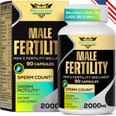 Neusupp Fertility Supplements bottle on table supporting male vitality