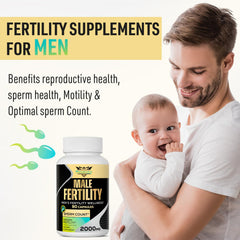 Neusupp Fertility Supplements capsules close-up highlighting the 90-count bottle