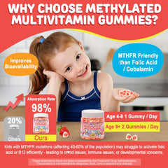 NEVISS Kids Multivitamin Gummies strawberry flavor for daily immune support.