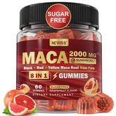 NEVISS Maca Root Filled Gummies bottle front view for daily wellness