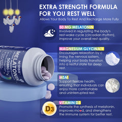NEVISS melatonin 50 mg with Magnesium Glycinate for muscle comfort