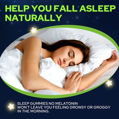 NEVISS melatonin-free gummies with GABA ingredients highlighting relaxation support.