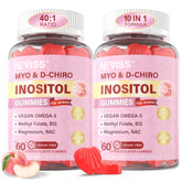 NEVISS Myo-Inositol Gummies bottle showing 60 servings for women's daily wellness.