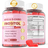 NEVISS Myo-Inositol Gummies pack shot showing 30 servings for convenient daily use