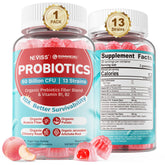 NEVISS Probiotic Gummies packaging for family use and daily support.