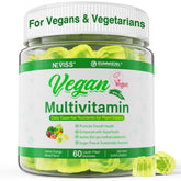 NEVISS vegan multivitamin bottle front for daily plant-based wellness.