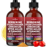 NEW AGE Berberine Cinnamon drops bottle on counter for easy daily use