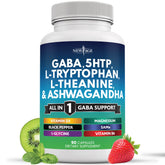 New Age GABA bottle hero promotes daily balance and easy routine