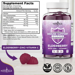 Berry-flavored NEW AGE Gummies close-up highlighting tasty daily supplement.