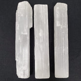 New Age Imports selenite sticks 4in close-up for energy clearing and calm
