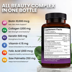 New Age label closeup displays ingredients and serving details for informed use.