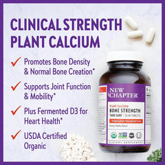 New Chapter Calcium dosage spoon illustrates easy daily intake