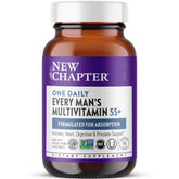 New Chapter men's 50+ multivitamin bottle for daily wellness.