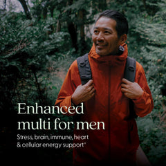 New Chapter Men’s Multivitamin Advanced Formula tablets closeup for easy daily use