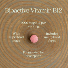 New Chapter organic maca root energy blend supports vitality with B12.
