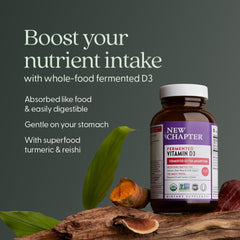 New Chapter organic turmeric whole-food included for antioxidant support.