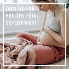 Perfect Prenatal with organic sprouts highlighting Kale, Broccoli, Cauliflower for nutrition