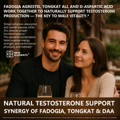 New Elements Test Booster Ashwagandha for stress resilience.