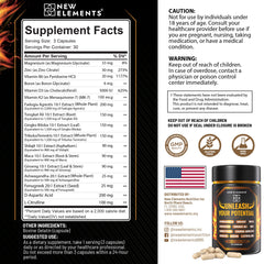 New Elements Test Booster Shilajit adaptogen for recovery.