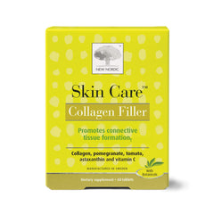 NEW NORDIC Skin Care collagen filler tablets packaging shown for easy daily use