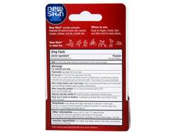 New-Skin transparent seal remains put, guarding wounds without bulky bandages.