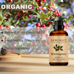 NewCraft Wintergreen diffuser: fills room with natural, calming aroma.