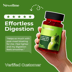 NEWELLME Vegan multivitamin formula pack illustrating plant-based, gluten-free options.