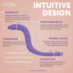 NewFlora Pelvic Wand soft-material closeup for gentle, comfortable self-care