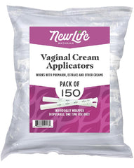 NewLife Naturals disposable vaginal cream applicator with a comfortable tip for gentle insertion.