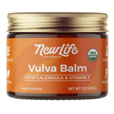 NewLife Naturals vulva cream bottle showing premium organic formula for sensitive skin relief.