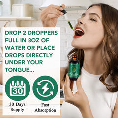 newseel Chlorophyll Drops dispensing-dropper for easy daily use.