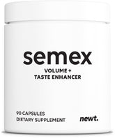 Newt Semex bottle pour illustrating easy daily use for semen volume support