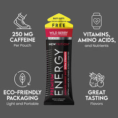 NewTrition mystic melon energy shot bottle energizes study or gym.