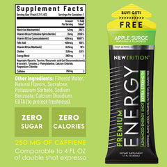 NewTrition Extra Strength Energy Shot Tropical Burst bottle enhances daytime stamina