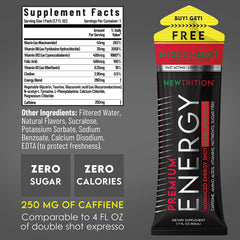 NewTrition wild berry energy shot bottle supports steady alertness.