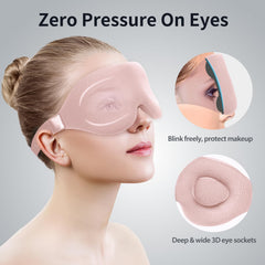 NEWVANGA Sleep Mask adjustable strap stays securely without digging