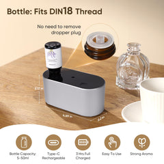 Nexalithron diffuser showing 3 mist modes for flexible aromatherapy rhythms