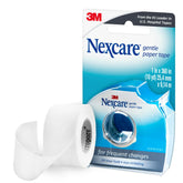 Nexcare Gentle Paper Tape dispenser showing easy removal for sensitive skin